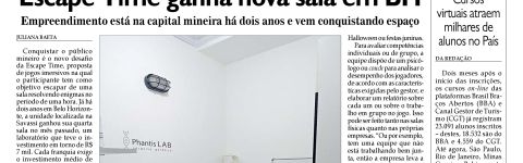 Escape Time ganha espaço na mídia mineira